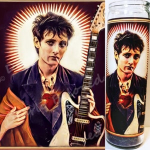 Saint Rowland S Howard Prayer Candle, Post Punk, Music, Patron Saint of the Gloriously Gloomy Orange/Purple