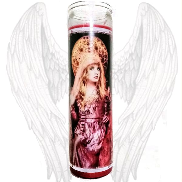 Saint Stevie of Twirl Prayer Candle, Altar, Music, Fan Art, High Priestess of the Gypsy in your Soul