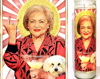 Saint Betty Prayer Candle, Punk AF, Golden Goddess of Doing the Right Thing