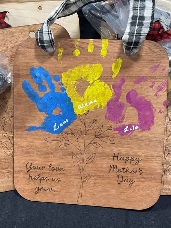 Mother's Day DIY Handprint Make a Keepsake Gift for Add