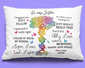 Pillowcase Cover Personalised Hugs Printed Pillow Cushion Gift Idea