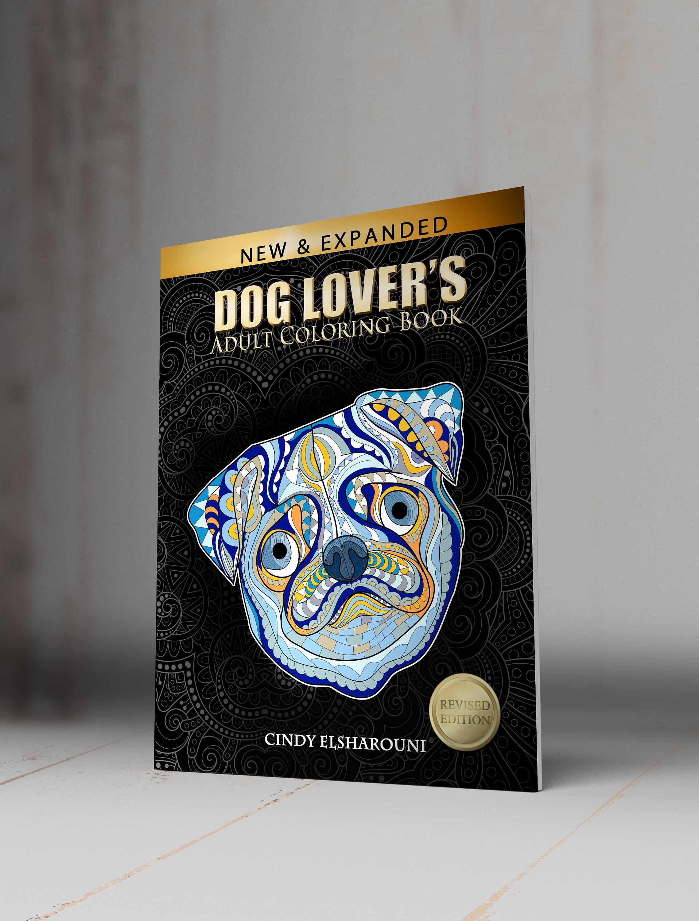 printable coloring pages adult book digital download dogs etsy