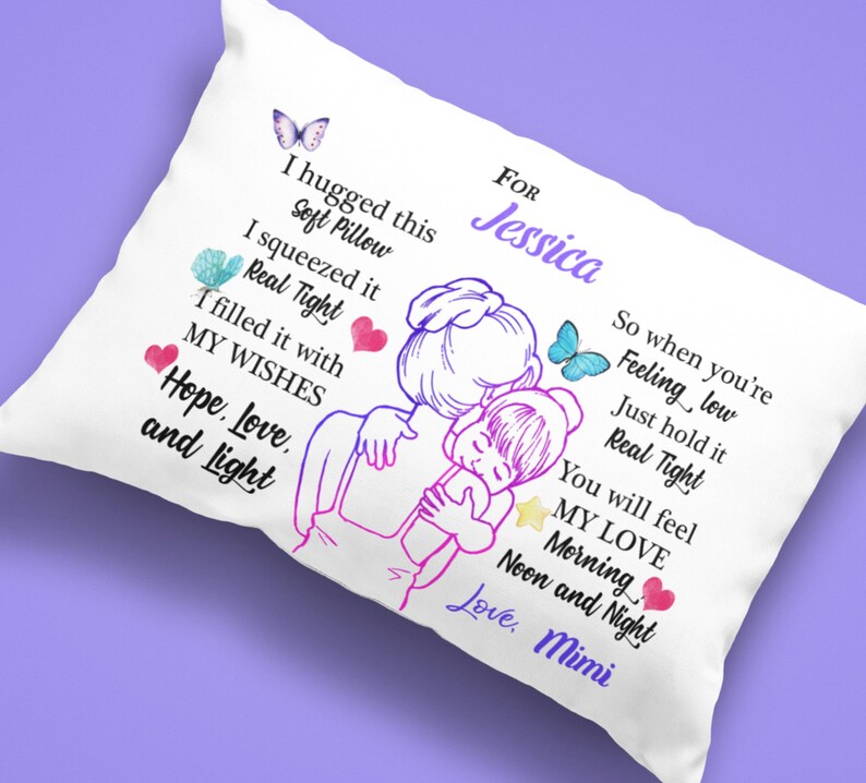 Personalized Custom Pillowcase Gift For Mom Daughter Etsy