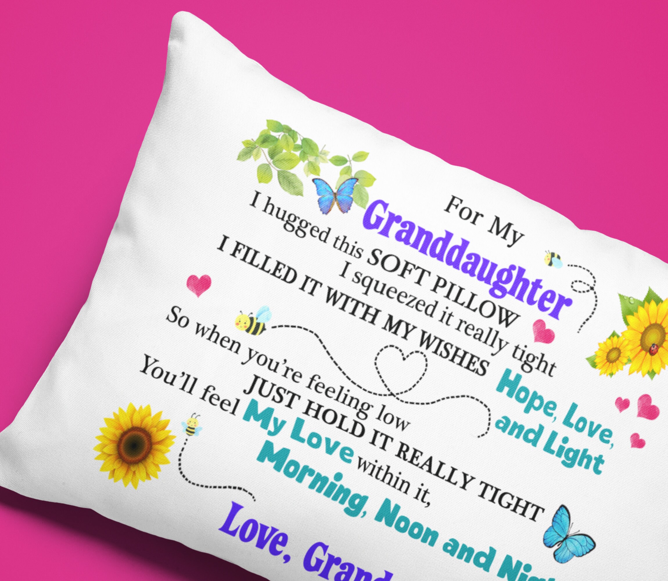 Gift Pillowcase Gift From Grandmother Gammy Etsy