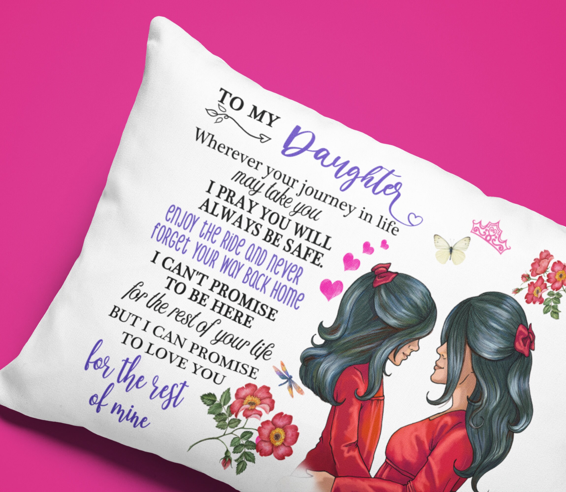 Mother Daughter Pillowcase Gift From Mom Pillow Case Covering Etsy