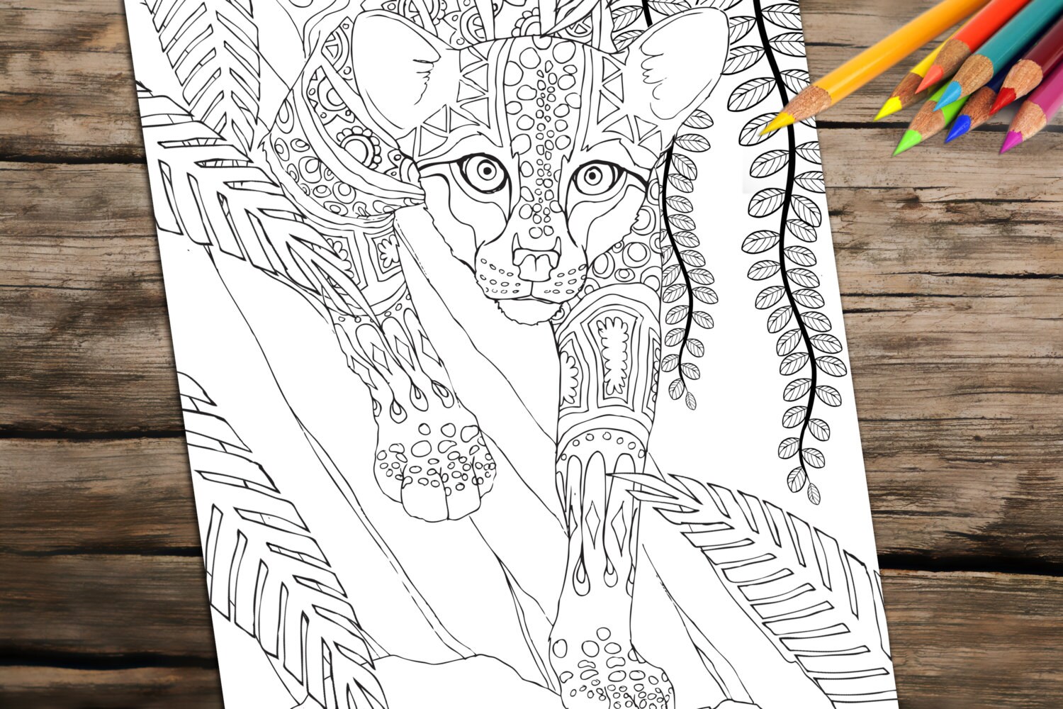 Adult Coloring Book Page from Coloring Book For Adults | Etsy