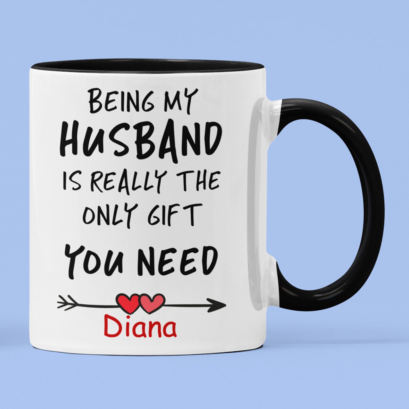 Personalized Coffee Mug Name Husband Gift Valentine's Day Etsy