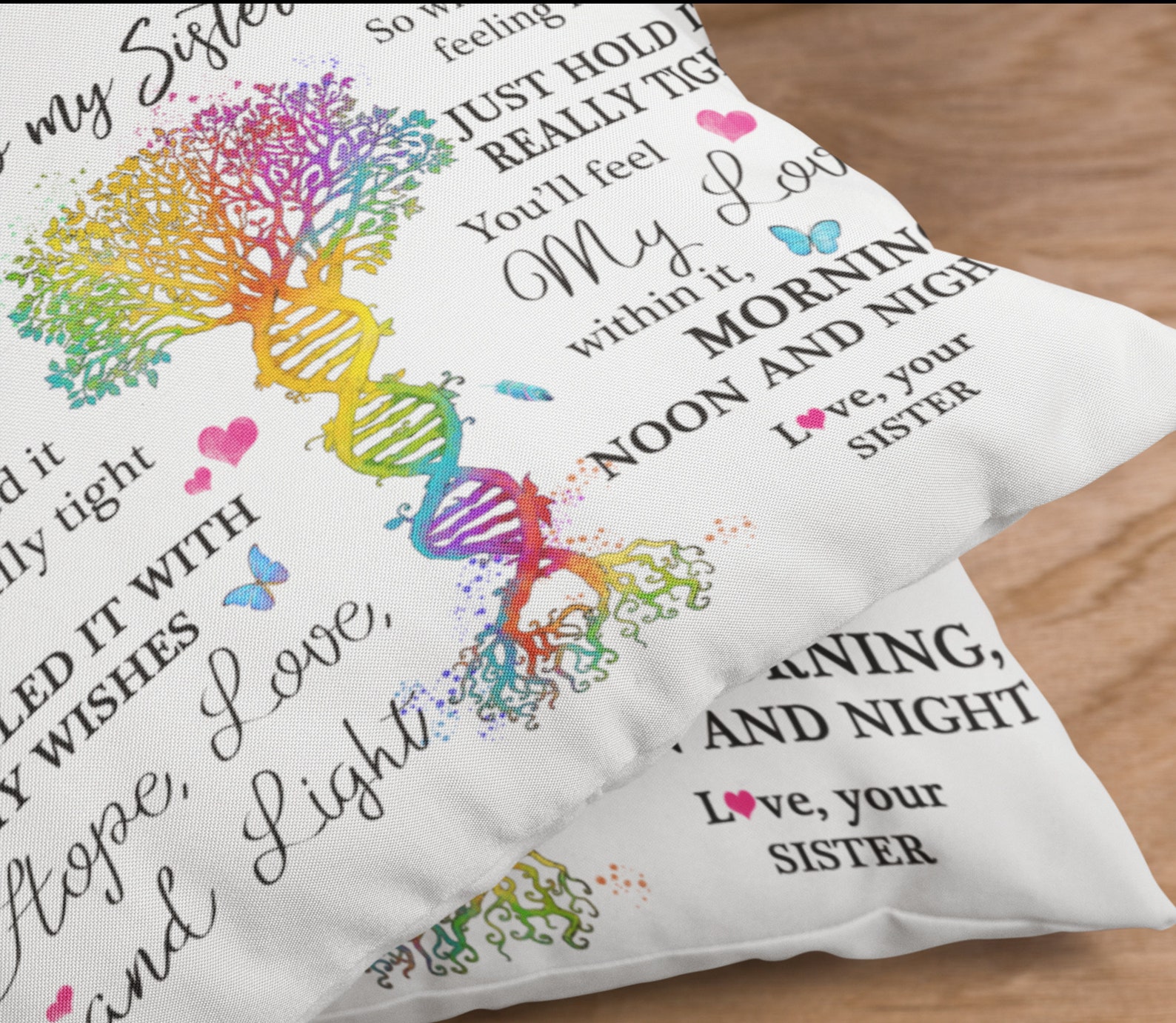 Sister Pillowcase Gift From Best Friend Sibling Pillow Cover Etsy