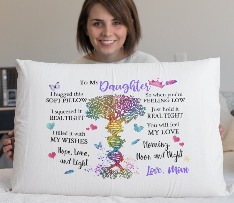 Gift for Daughter Pillowcase Gift From Mother Mom I Love You Etsy