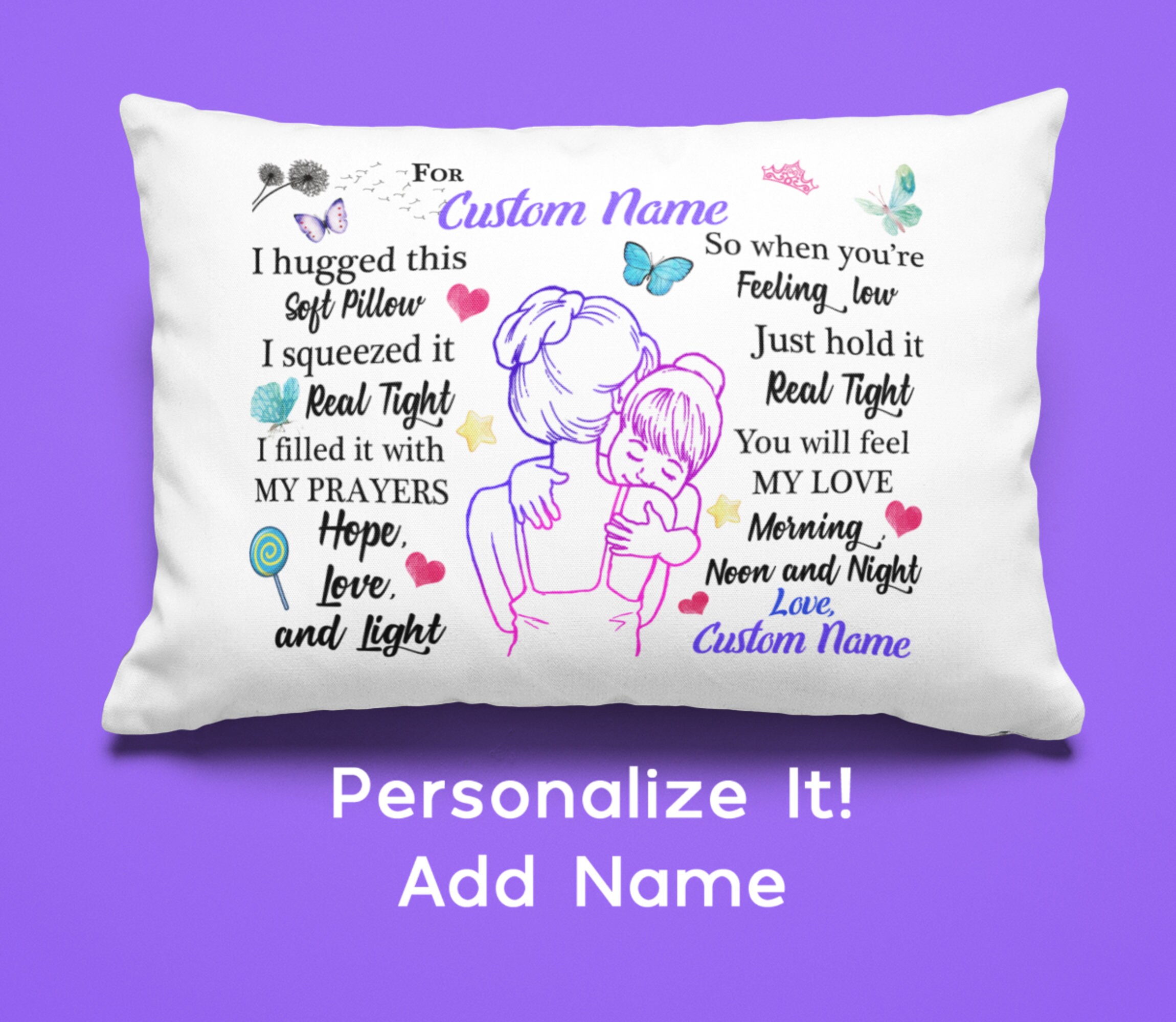 personalized prayer pillow