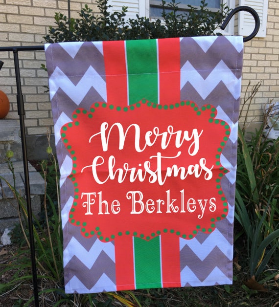 Merry Christmas Garden Flag Christmas Yard Decorations Etsy