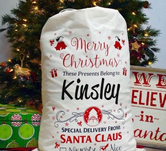 extra large personalized santa