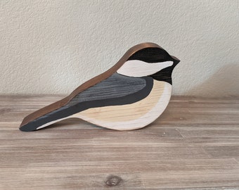 Decorative Wood Chickadee