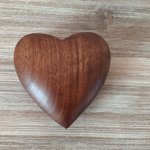 Olive Wood Hearts, Wooden Hearts, 3D Heart Shape Hand Carved in the Holy  Land, valentine day gift for him her Husband Wife