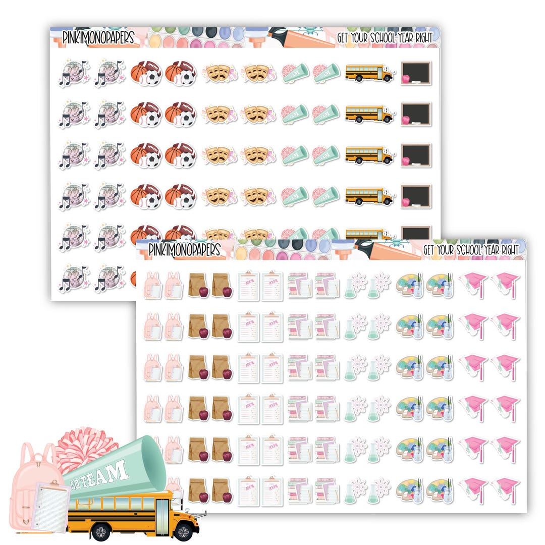 To Do Stickers - Get Your School Year Right Minis - Planner Sticker Kit ...