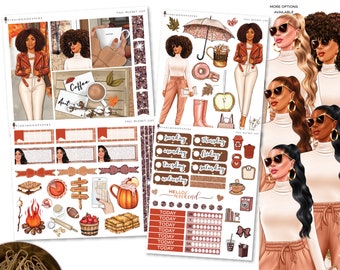 Fall Bucket List - Planner Sticker Kit | Diverse Options Offered | Fall Stickers