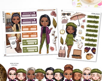 Autumn Aesthetics - Planner Sticker Kit | Diverse Options Offered | Fall Stickers