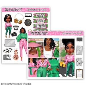 Mini Sticker Kit - PG Colorblocking For All Seasons - Planner Sticker Kit | Diverse Options Offered | Glam Stickers