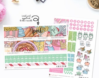 A Day At The Fair - Monthly Sticker Kit, ECLP Monthly Kit, ECPP Monthly Kit, HP Classic Monthly Kit, Happy Planner Mini Monthly Kit