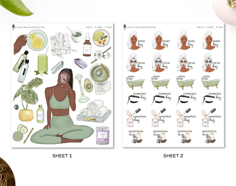 Self Care 2.0 To Do's Planner Sticker Kit Diverse Options Offered Self Care stickers To Do Stickers image 2