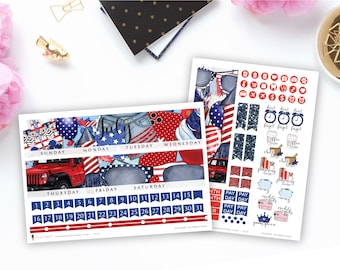 Summer Celebrations - Monthly Sticker Kit, ECLP Monthly Kit, ECPP Monthly Kit, HP Classic Monthly Kit, Happy Planner Mini Monthly Kit