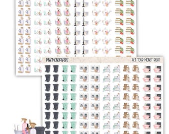 Get Your Home Right 2.0 Minis - Planner Sticker Kit | Diverse Options Offered | Home Management Stickers | To Do Stickers