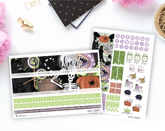 Wicked Wonders - Monthly Sticker Kit, ECLP Monthly Kit, ECPP Monthly Kit, HP Classic Monthly Kit, Happy Planner Mini Monthly Kit