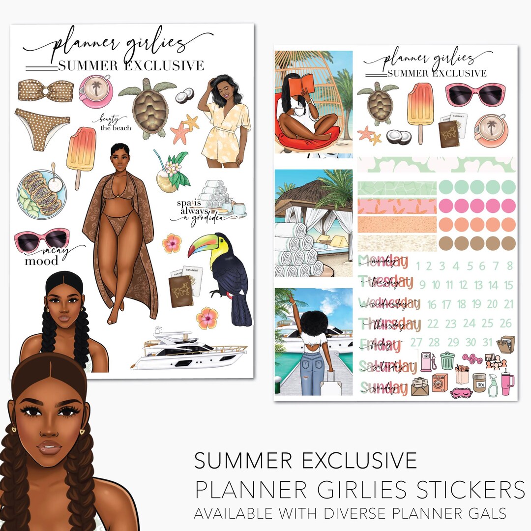 Planner Sticker Kit - Erin Condren & Happy Planner Classic - Summer ...