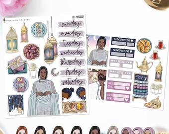 Eid Mubarak - Planner Sticker Kit | Diverse Options Offered