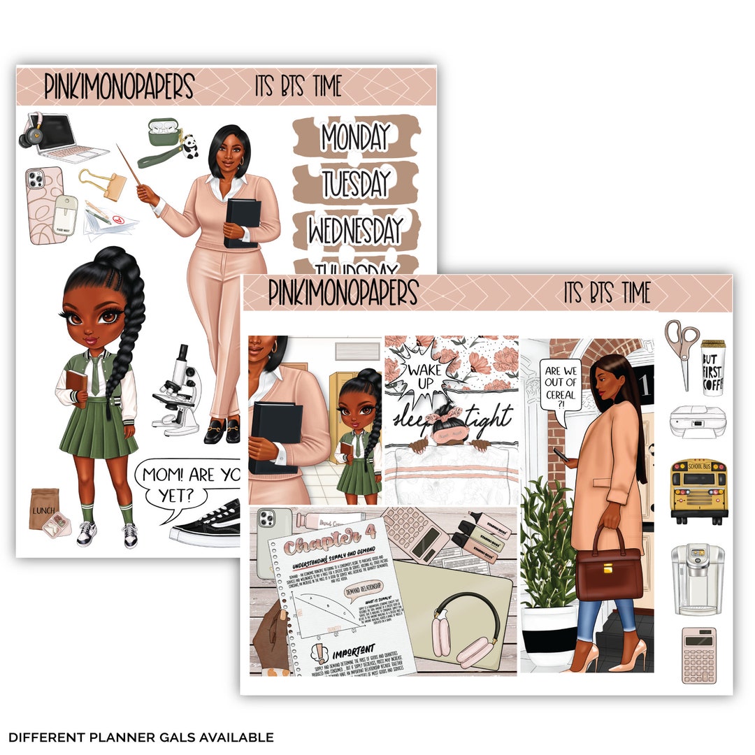 Mini Sticker Kit - It's B.T.S. Time - Planner Sticker Kit | Diverse ...