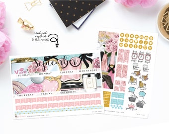 I'm So Fancy - Monthly Sticker Kit, ECLP Monthly Kit, ECPP Monthly Kit, HP Classic Monthly Kit, Happy Planner Mini Monthly Kit