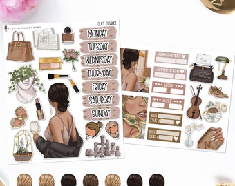 Quiet Elegance - Planner Sticker Kit | Diverse Options Offered