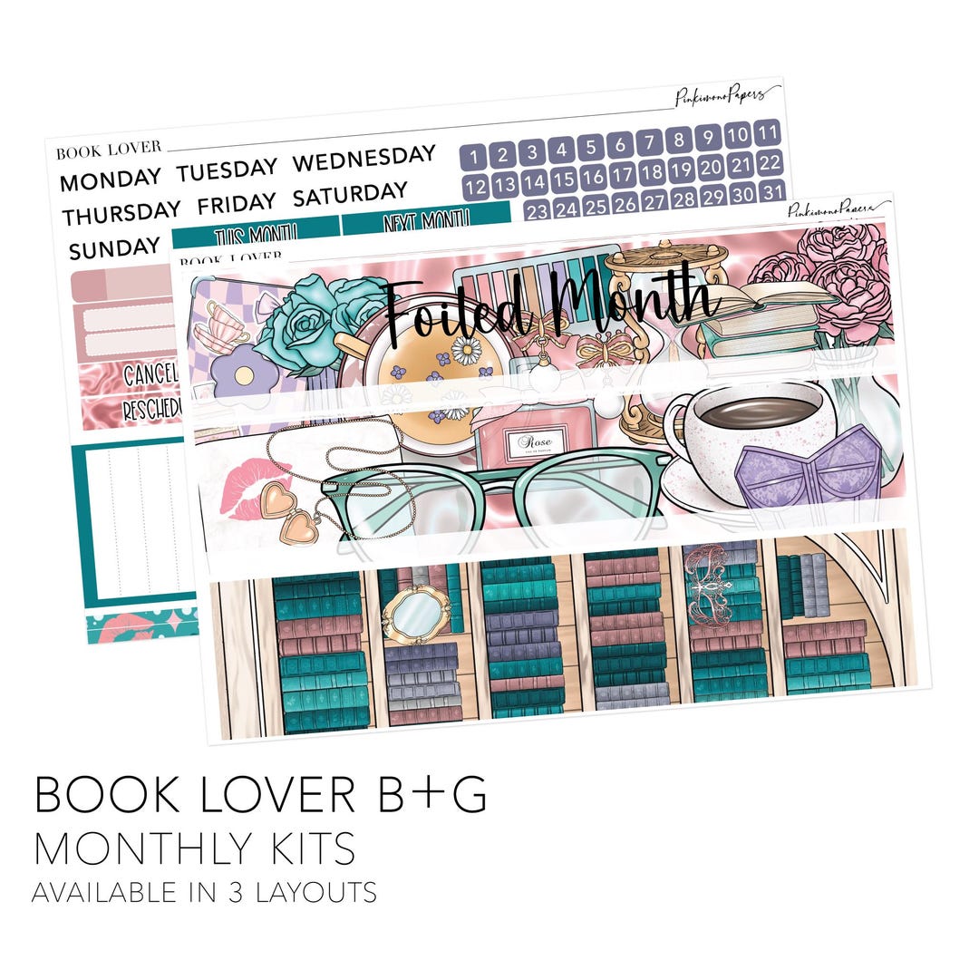 Monthly Planner Sticker Kit - Erin Condren, Happy Planner Classic ...