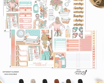 So Fresh & So Clean - Mini Kit Sticker Kit, Planner Sticker Kit | Diverse Options Offered
