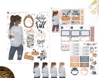 Sweater Weather - Mini Sticker Kit, Planner Sticker Kit | Diverse Options Offered | Fall Stickers
