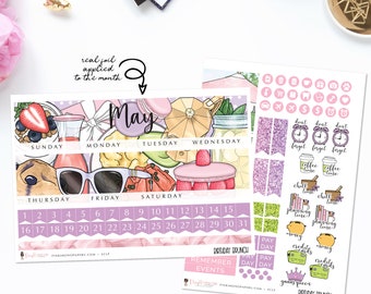 Birthday Brunch  - Monthly Sticker Kit, ECLP Monthly Kit, ECPP Monthly Kit, HP Classic Monthly Kit, Happy Planner Mini