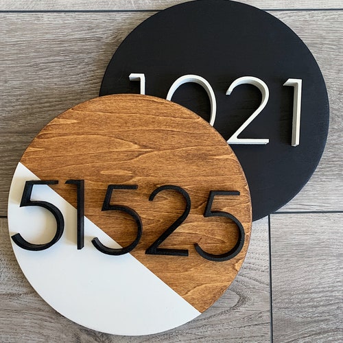Custom Metal Address Sign, Metal House Numbers, Metal Address Plaque