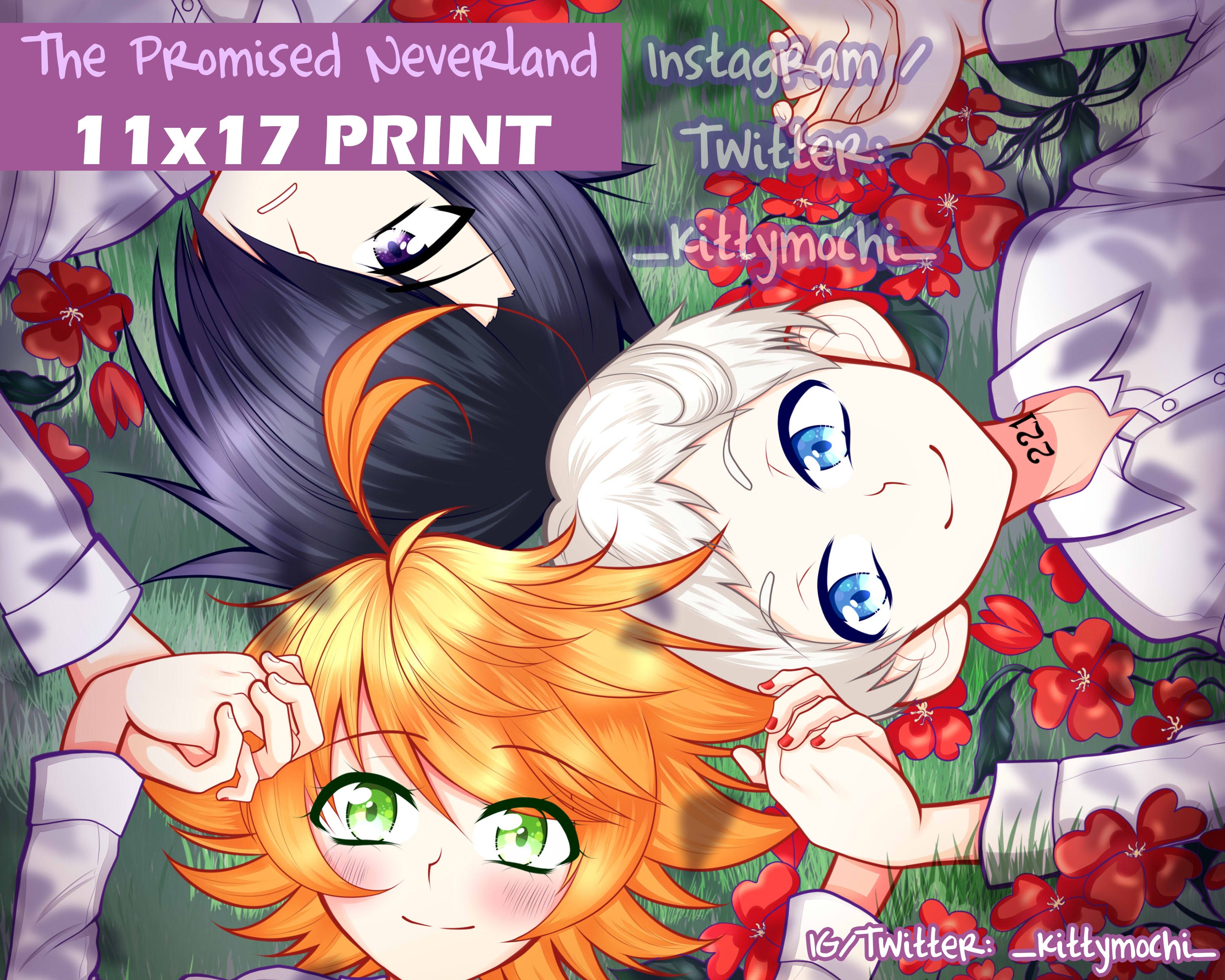 The Promised Neverland Anime Poster Home Decor Paper Wall Posters Emma  Norman Ray Mother Isabella Bar Room Decoration Print Art