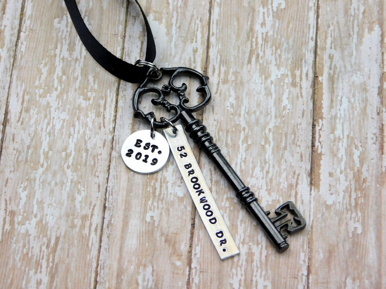 New Home Ornament, First Home Skeleton Key Ornament, Personalized ...