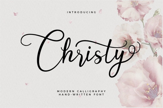 Font Download Calligraphy Font Handwritten Font Cricut Etsy