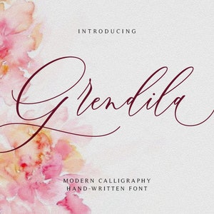Calligraphy font, Wedding font, Script Font, Feminine font, Font download, Handwritten font, Modern font, Brush font, Cricut font. #008