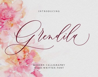 Calligraphy font, Wedding font, Script Font, Feminine font, Font download, Handwritten font, Modern font, Brush font, Cricut font. #008