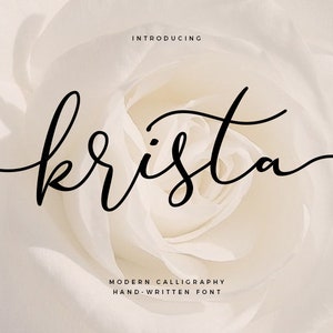 Font download, Calligraphy font, Cricut font,  Script Font, Handwritten font, Wedding font, Brush font, Modern font,Instant download #022