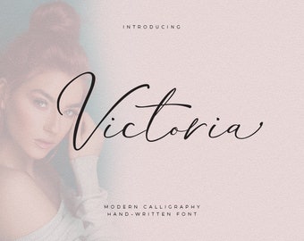 Handwritten Script Font, Modern Calligraphy (TTF, OTF)