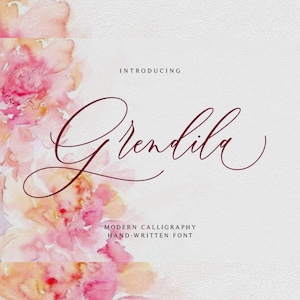 Calligraphy font, Wedding font, Script Font, Feminine font, Font download, Handwritten font, Modern font, Brush font, Cricut font. #008