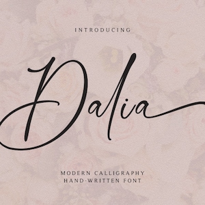 Lettertype downloaden, Kalligrafielettertype, Digitaal lettertype, Bruiloftlettertype, DIY-lettertype, OTP-lettertype, Crucut-lettertype, Modern lettertype, Handgeschreven lettertype #016