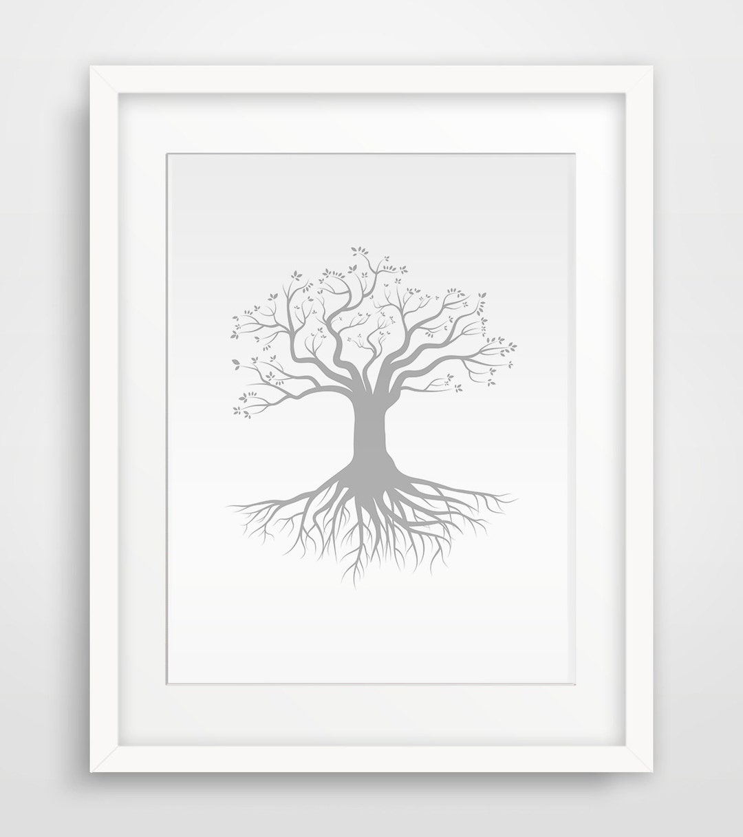 Printmaking Tree Roots Tree With Roots Printable Art, Wall Prints, Wall Art, Grall Print ...