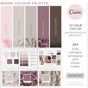 Warm neutral brand palette | Small business brand kit | Editable Canva color palette | Color palette with hex codes | Colours with RGB codes