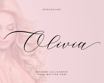 Digital font, Font download, Wedding font,  Calligraphy font, Handwritten font, Feminine font, Cricut,Script Font, Modern font #029