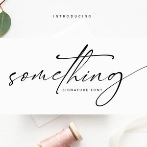 Handgeschriebene Schrift, Schrift für lange Linien, Schreibschrift, Hochzeitsschrift, Schreibschrift, Logoschrift, moderne Schrift, Schrift-Download, Sofortiger Download Schrift #052